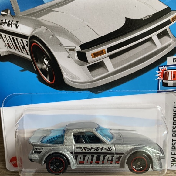 Hot Wheels Police Mazda RX-7 Family Dollar Tree Exclusive Car Hotwheels 2024 New - Picture 3 of 5
